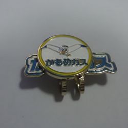 Color filling golf club cap clips with logo marker