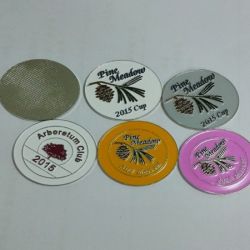 30MM metal golf ball markers with customized logo