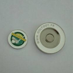 Embossed 2 sided 40mm golf coin /Golf poker chip markers