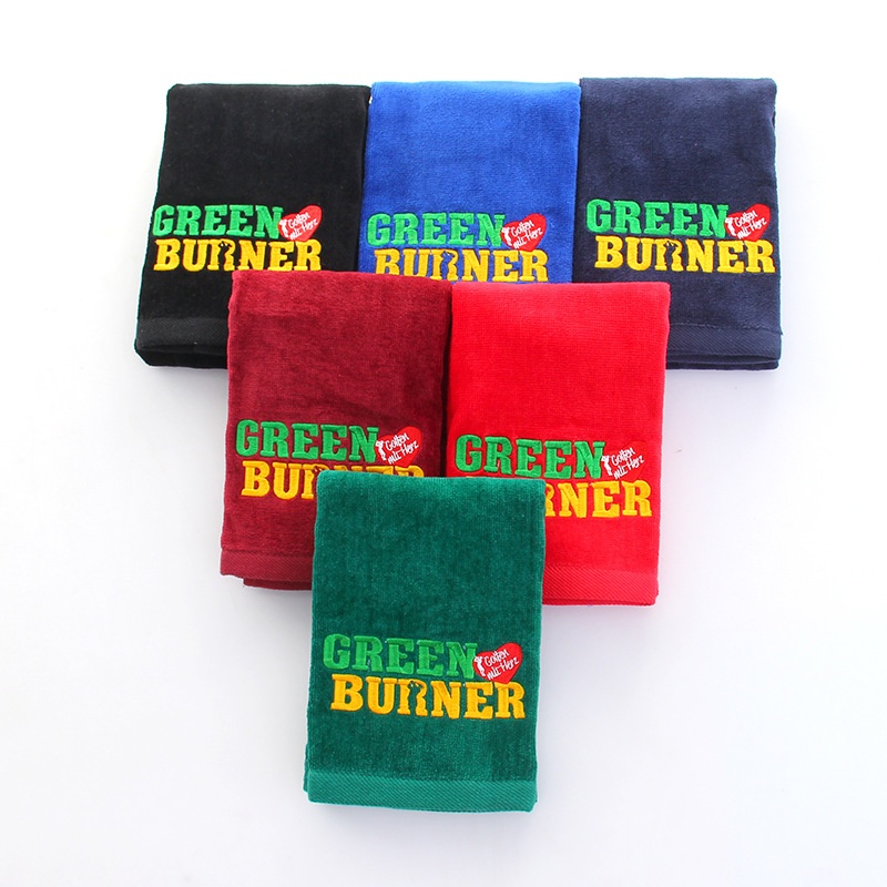 Different color golf towel