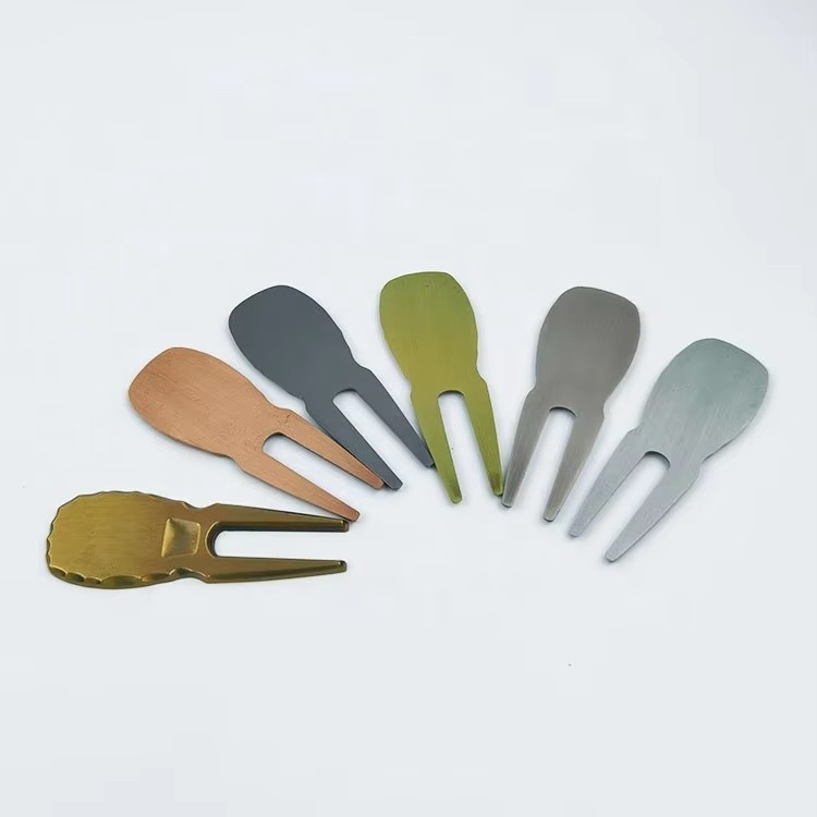 Factory Cheap Custom With Your logo Divot Tool Antique Copper Wholesale Customize Handmade Blank Golf Divot Repair Tool