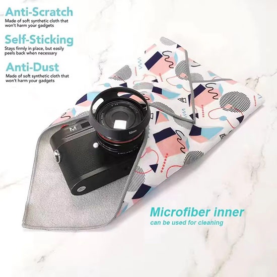 New Arrival Custom Wrap Magic Self-Adhesive Cloth Protective Camera Wrapper Multi-Purpose Protective Wrap for Camera Lens Laptop