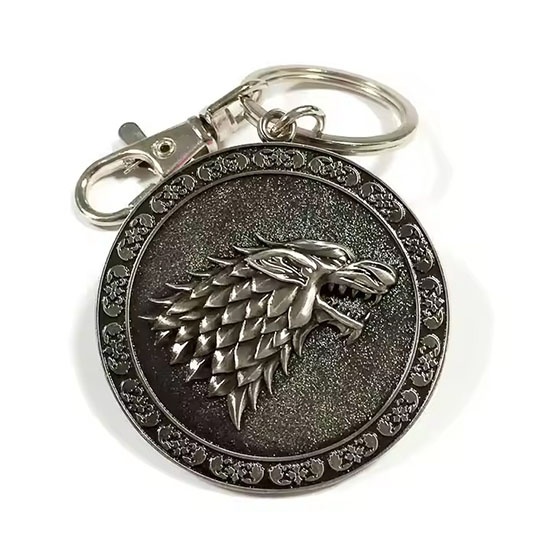 Wholesale Custom Rotate Metal Embossed Keychain Custom Metal 3d Hollow Woodpecker Shape Keychain Gift