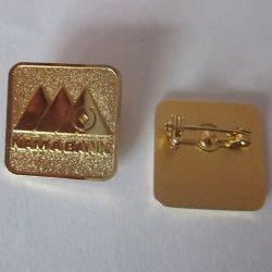 Metal gold badge