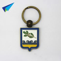 Durable to use metal keychain hs code wtih differnt logo