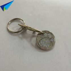 China promotional metal ball keychain with your own logo
