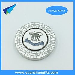 40MM Coin golf ball markers with personalized logo