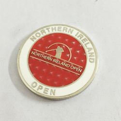Clear painting ball marker with company logo