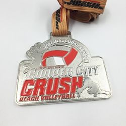 Custom volleyball medals