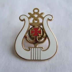 Customized shape gold badge with personal logo