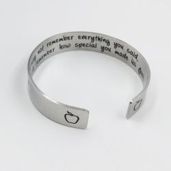 silver stainless steel bracelet