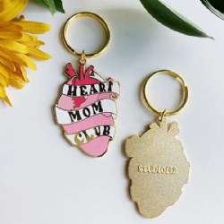 Factory Cheap Bulk Custom Metal Key Chain Custom Personalized Cute logo Wholesale Custom Letter Hard Enamel Keychain