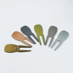 Factory Cheap Custom With Your logo Divot Tool Antique Copper Wholesale Customize Handmade Blank Golf Divot Repair Tool