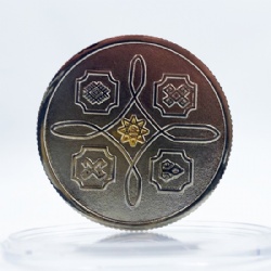 silver metal coin